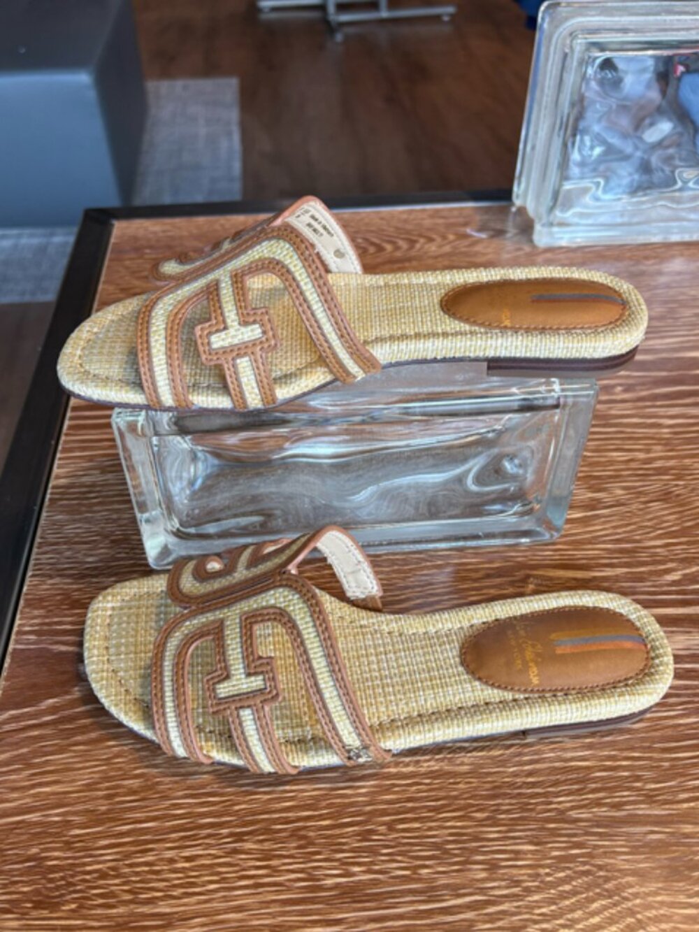 Sam Edelman Bay Multi Bleached Beechwood Sandals - Picture 7 of 7